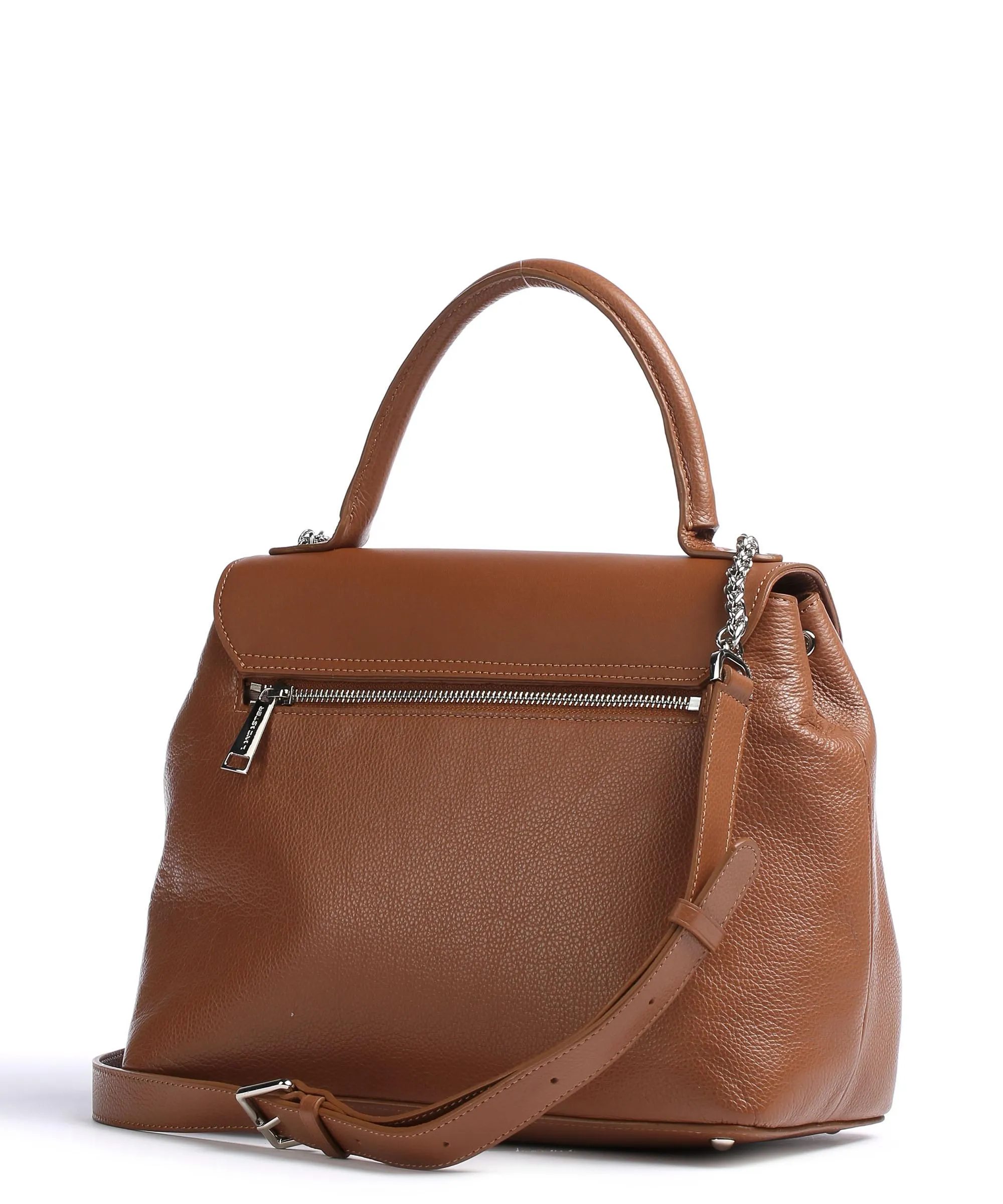  Lancaster Pia Borsa a mano pelle di vacchetta grana camel  