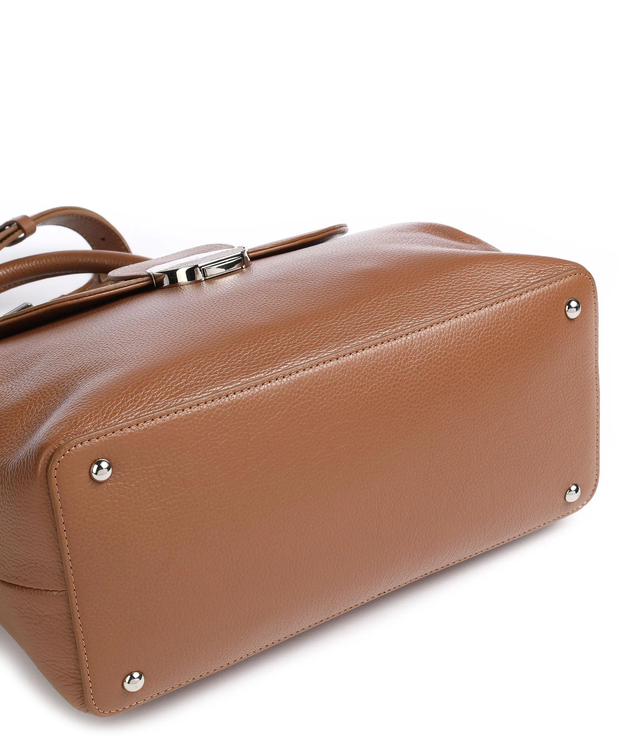  Lancaster Pia Borsa a mano pelle di vacchetta grana camel  