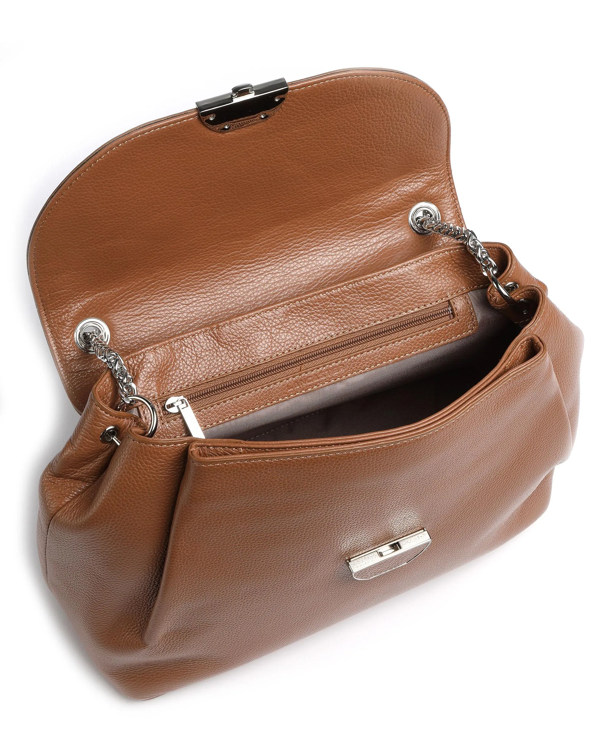  Lancaster Pia Borsa a mano pelle di vacchetta grana camel  