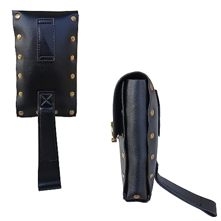 Larswon Borsa da gamba, borsa rinascimentale borsa imbracatura da gamba borsa da cintura in pelle sintetica per le donne Hip bag