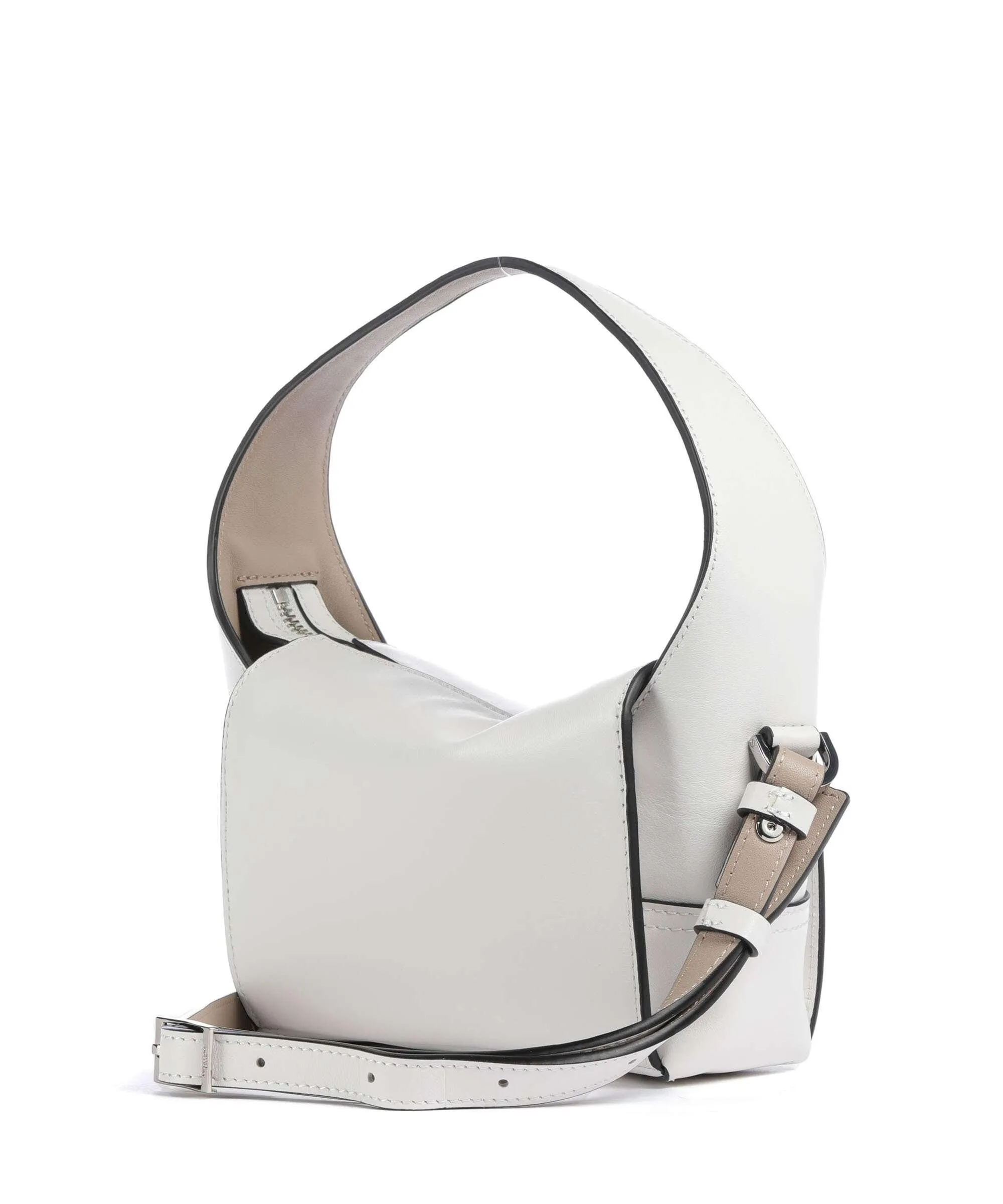  Liebeskind Lou 2 Calf Optic XS Borsa a tracolla pelle a grana fine bianco  