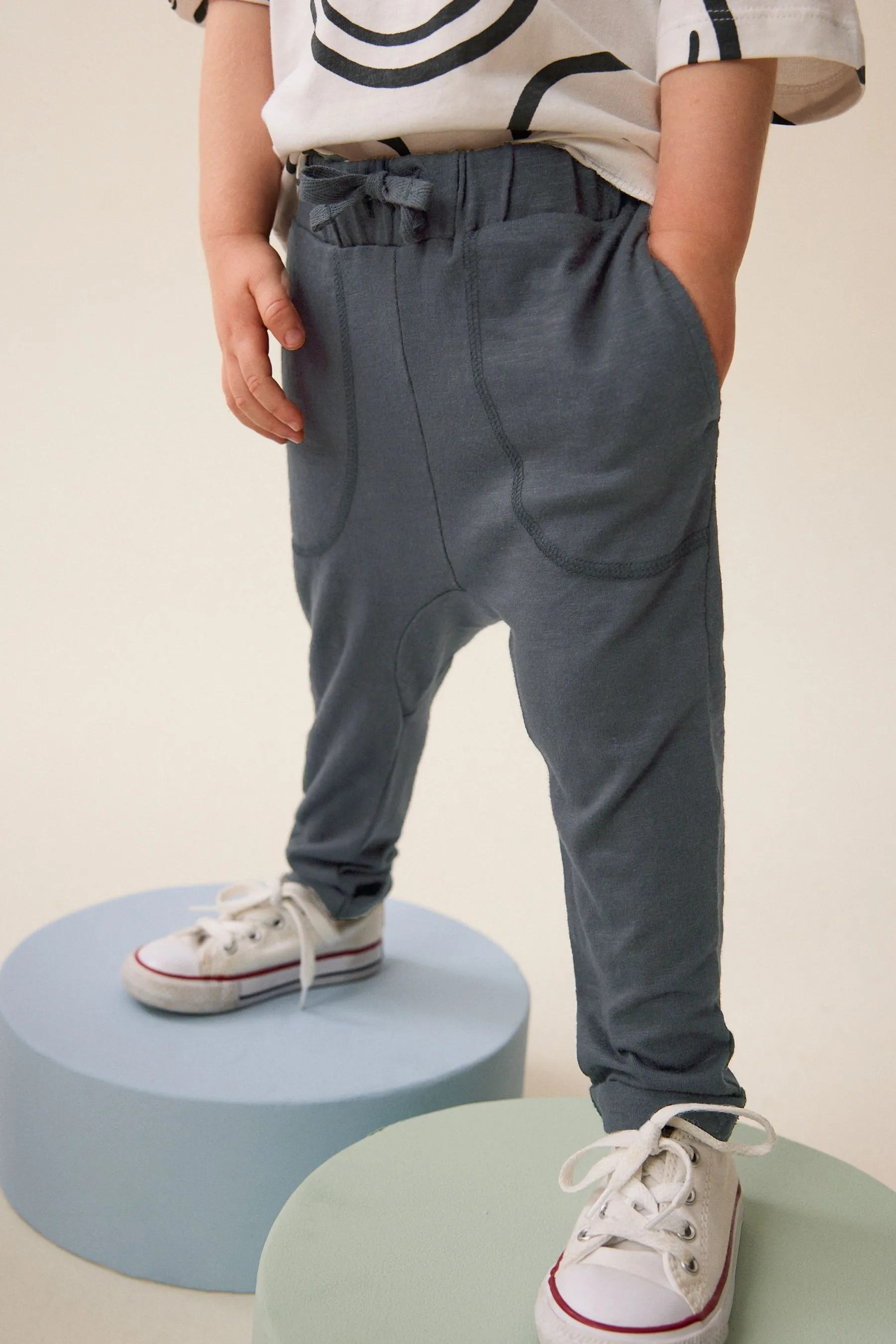 Lightweight 100% Cotton Jersey Joggers (3mths-7yrs)    