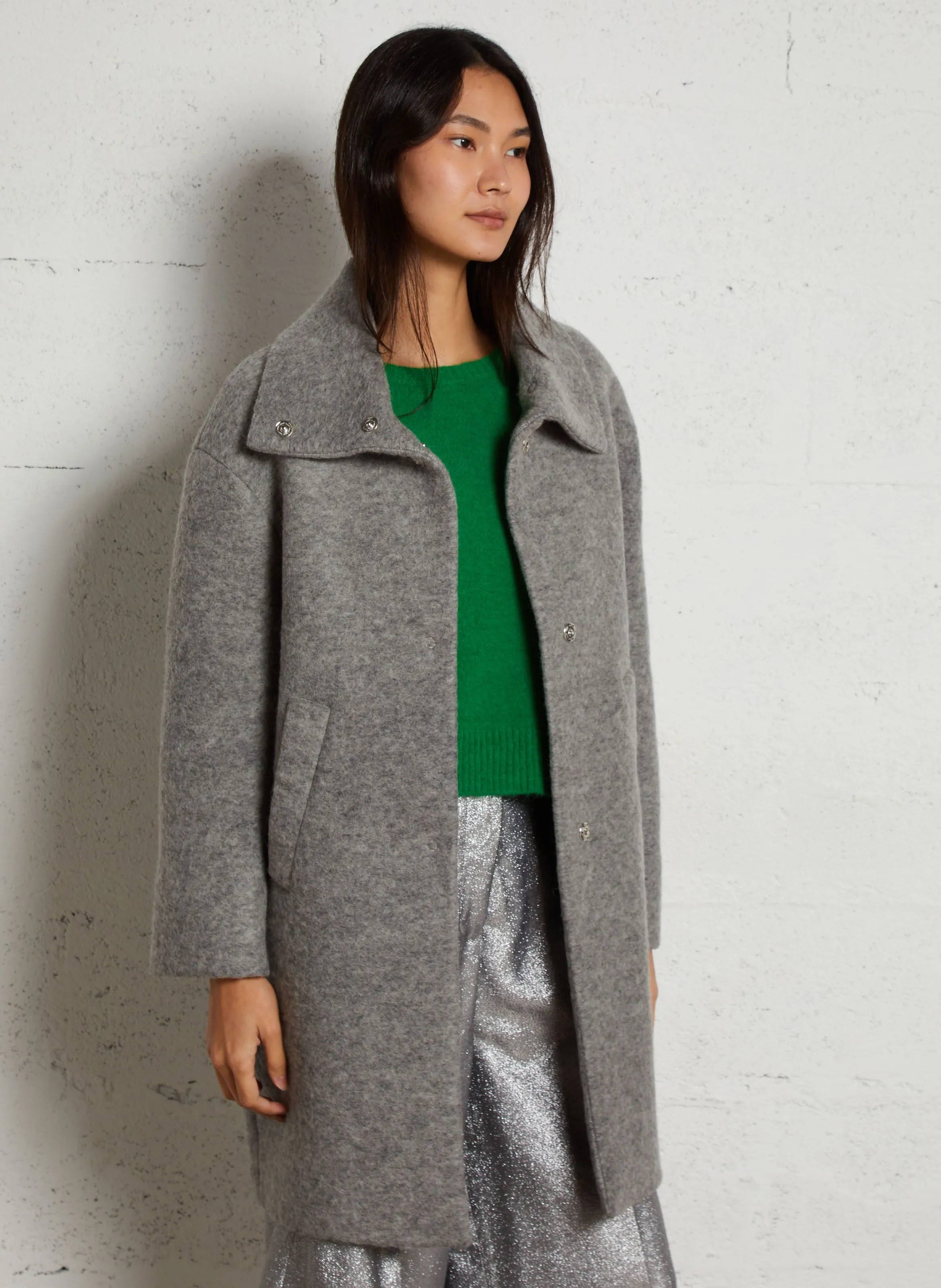  LIU JO   Cappotto con bottoni | Grigio