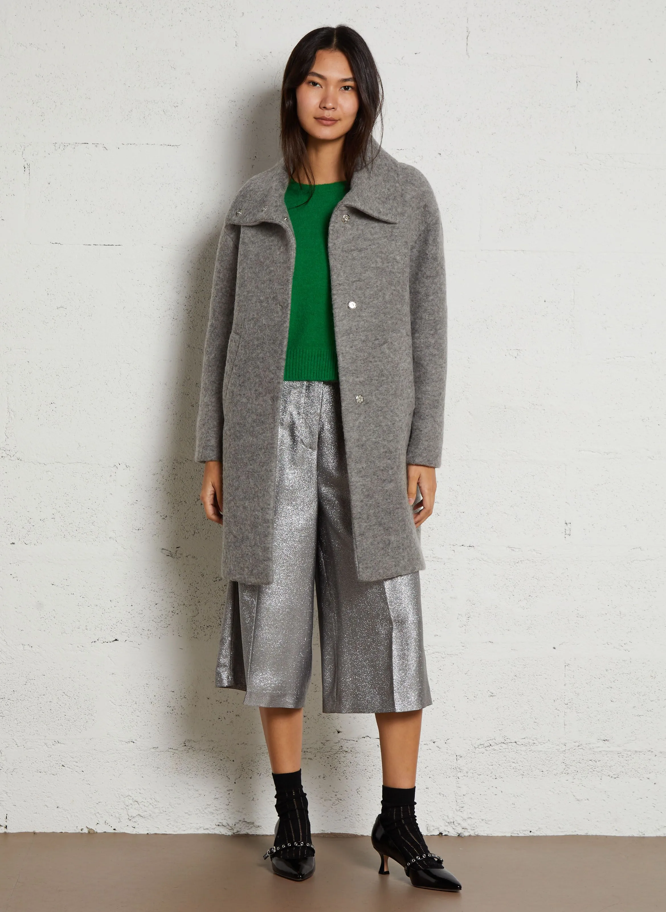  LIU JO   Cappotto con bottoni | Grigio