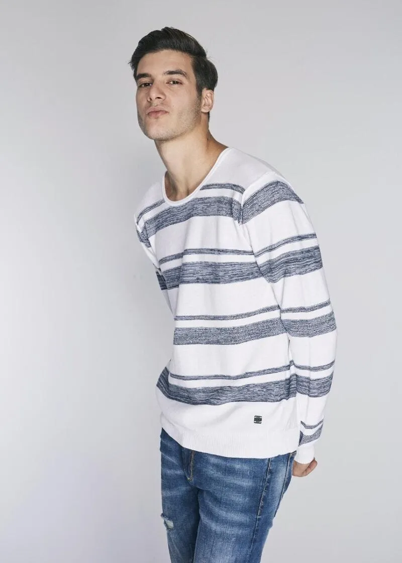 Maglia in cotone a righe