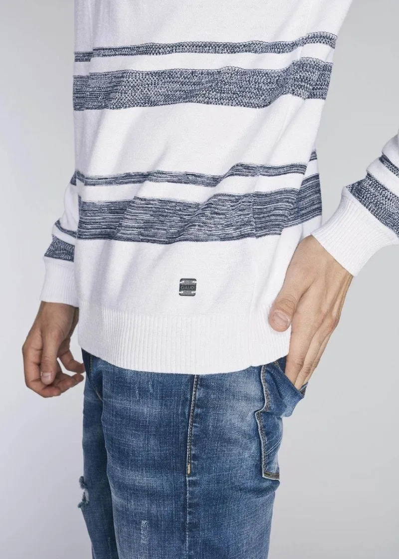 Maglia in cotone a righe