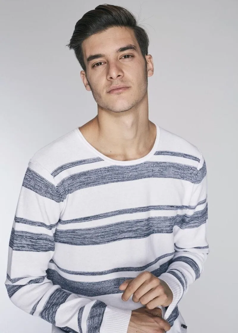 Maglia in cotone a righe