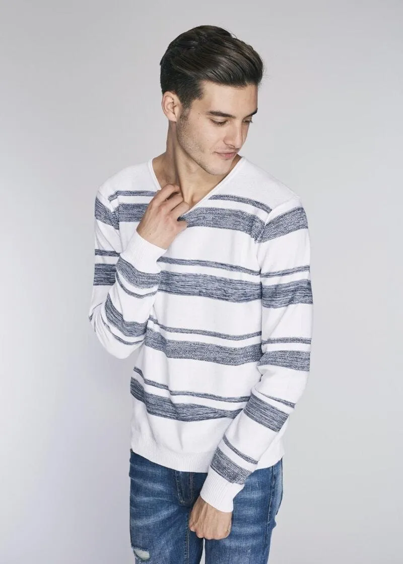 Maglia in cotone a righe