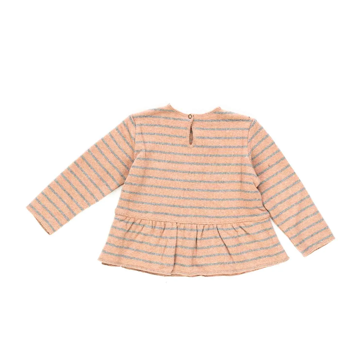 Maglia Rosa A Righe Bimba