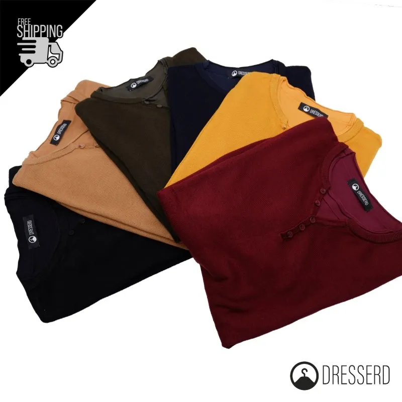 Maglia Uomo Manica Lunga Maglioncino Serafino Con Top Maglia Invernale Dresserd