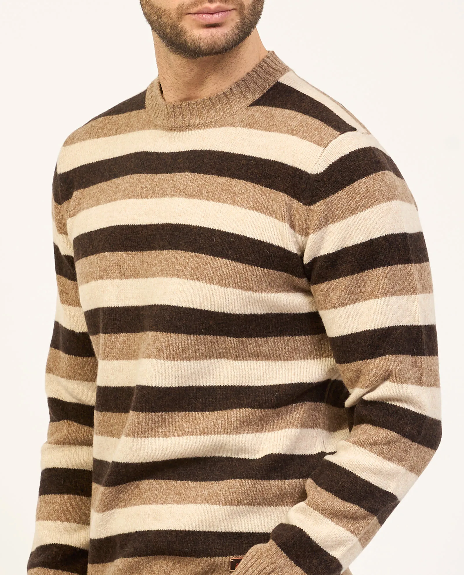 Maglia uomo Yes Zee girocollo fantasia a righe