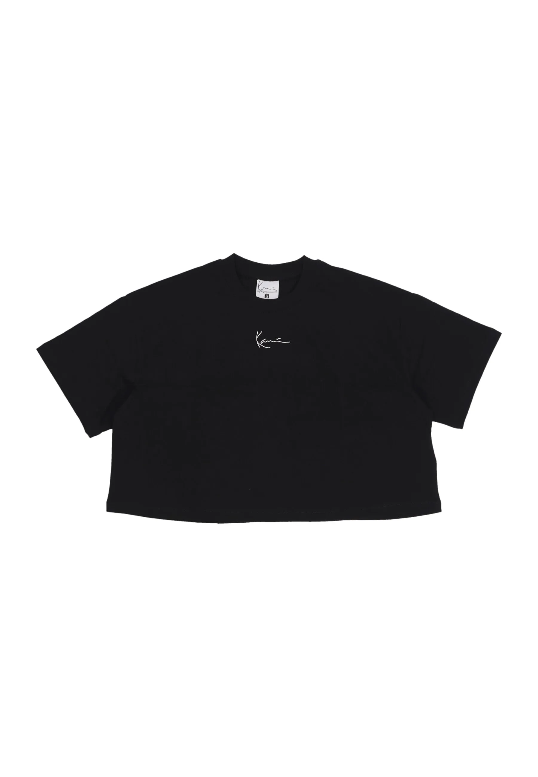 Maglietta Corta Donna W Small Signature Essential Crop Tee Black