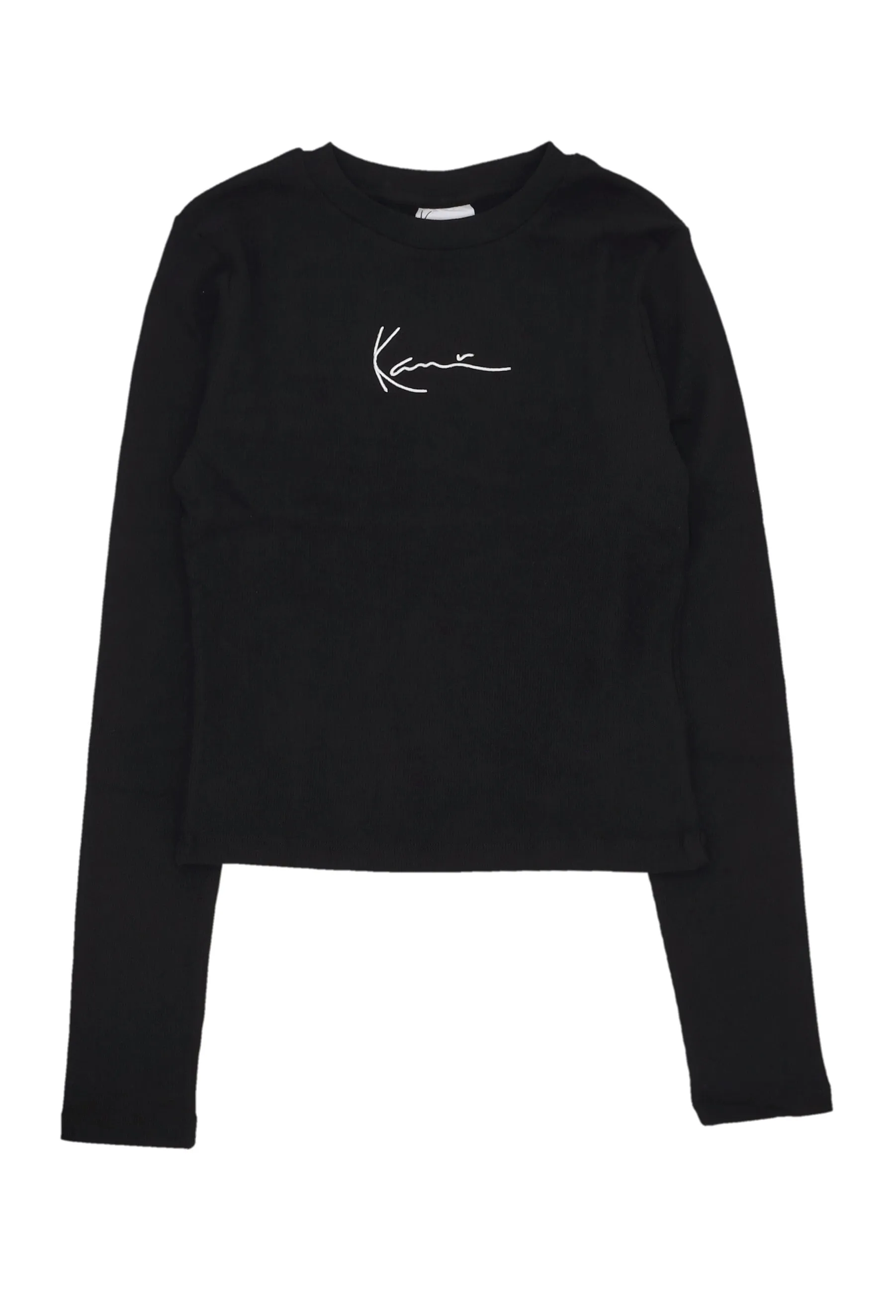 Maglietta Manica Lunga Donna W Small Signature Short L/s Rib Black