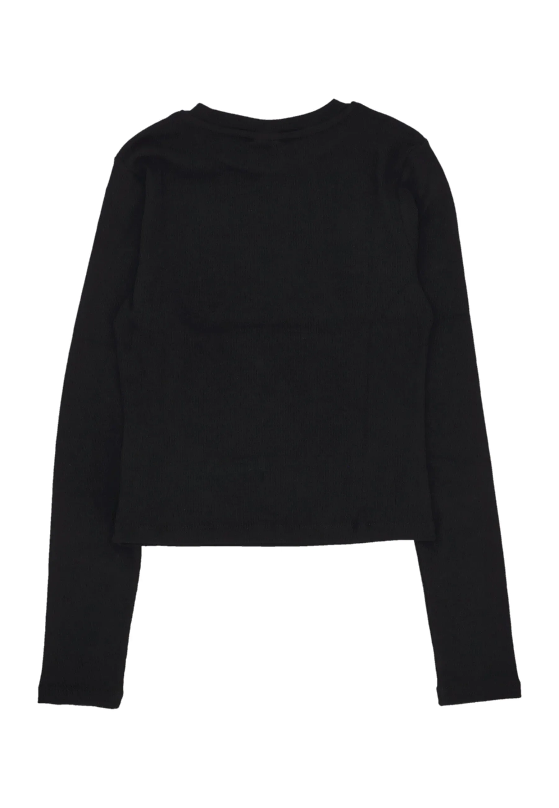 Maglietta Manica Lunga Donna W Small Signature Short L/s Rib Black