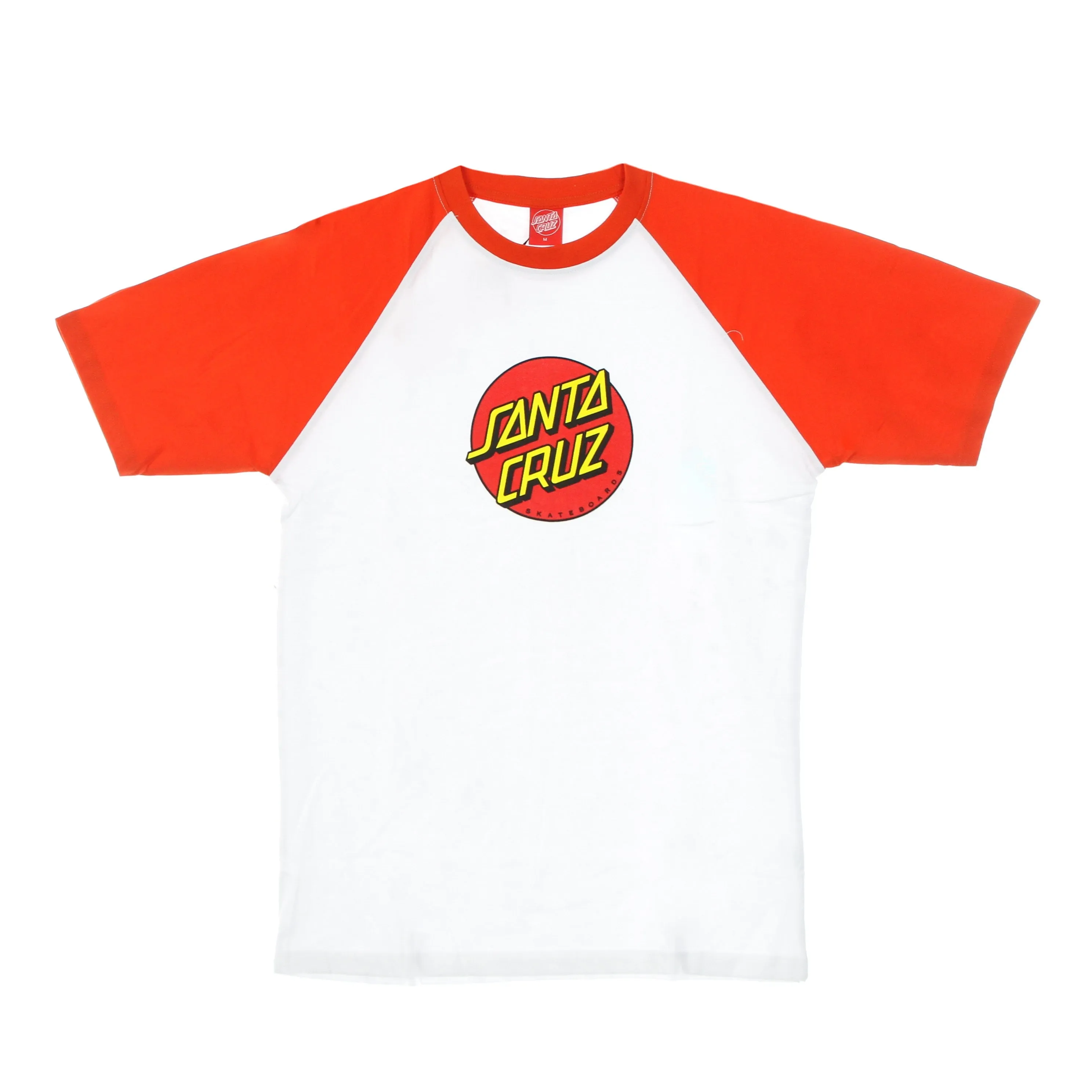 Maglietta Uomo Classic Dot Raglan Tee Flame Red/white