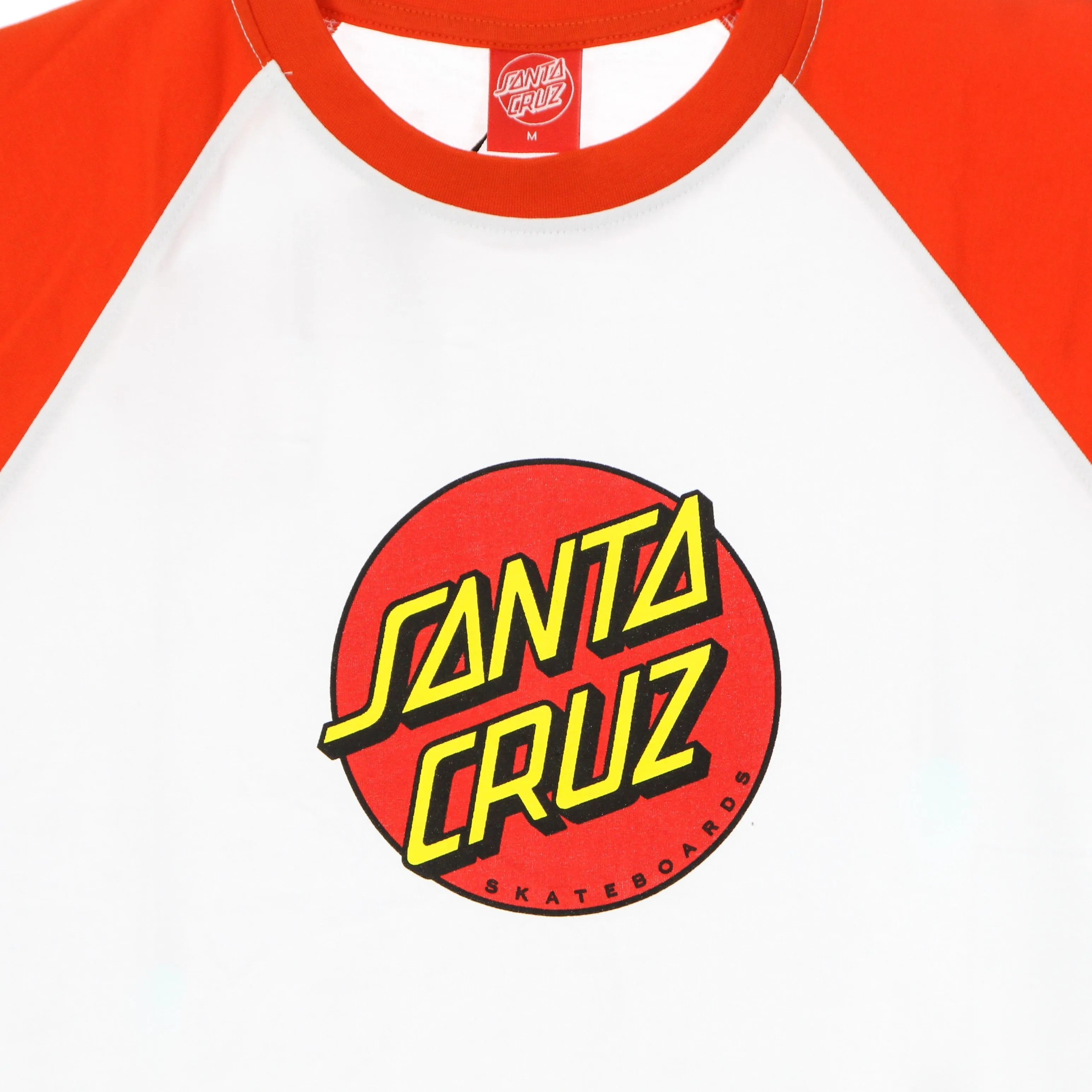 Maglietta Uomo Classic Dot Raglan Tee Flame Red/white