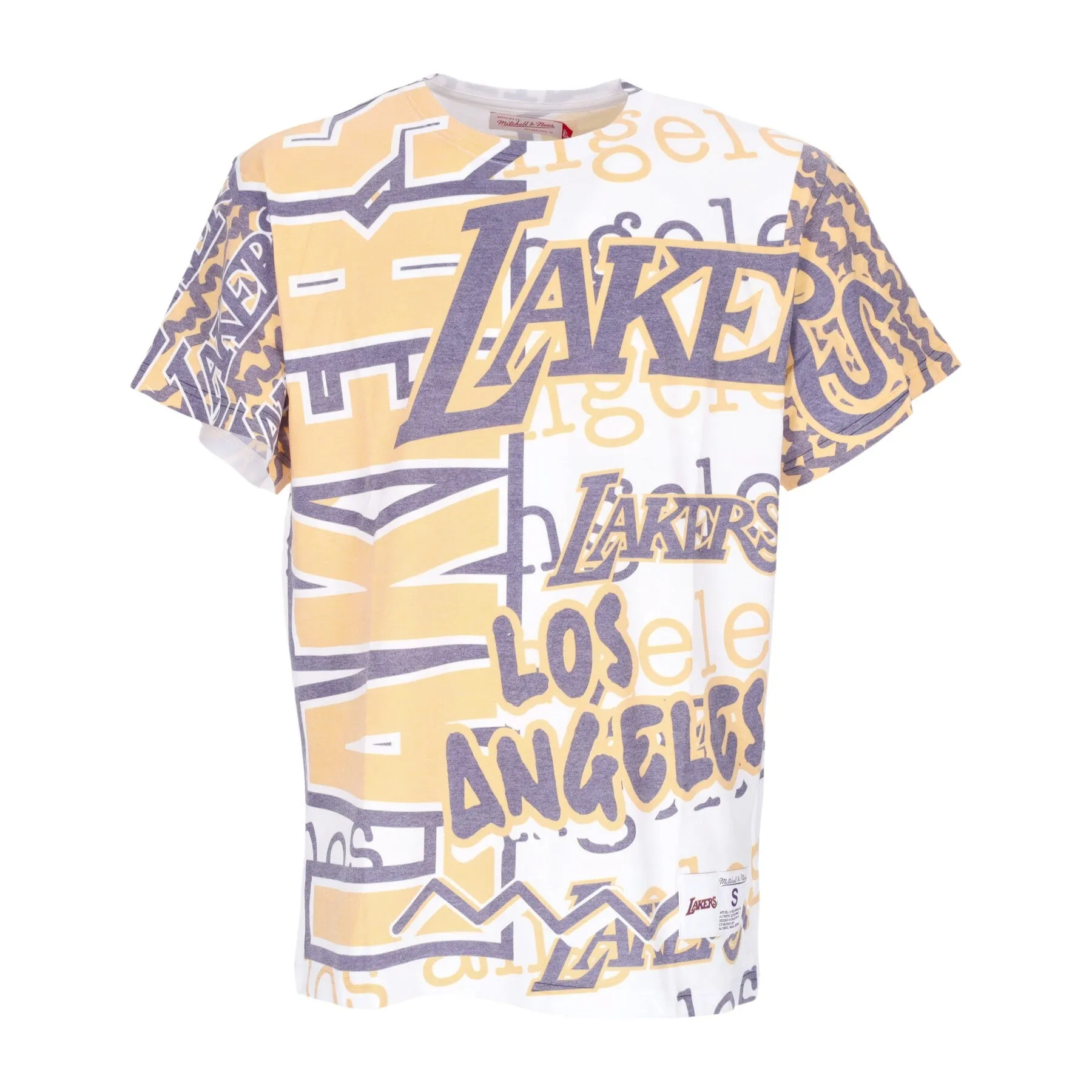 Maglietta Uomo Nba Jumbotron 2.0 Sublimated Tee Hardwood Classics Loslak White/original Team Colors