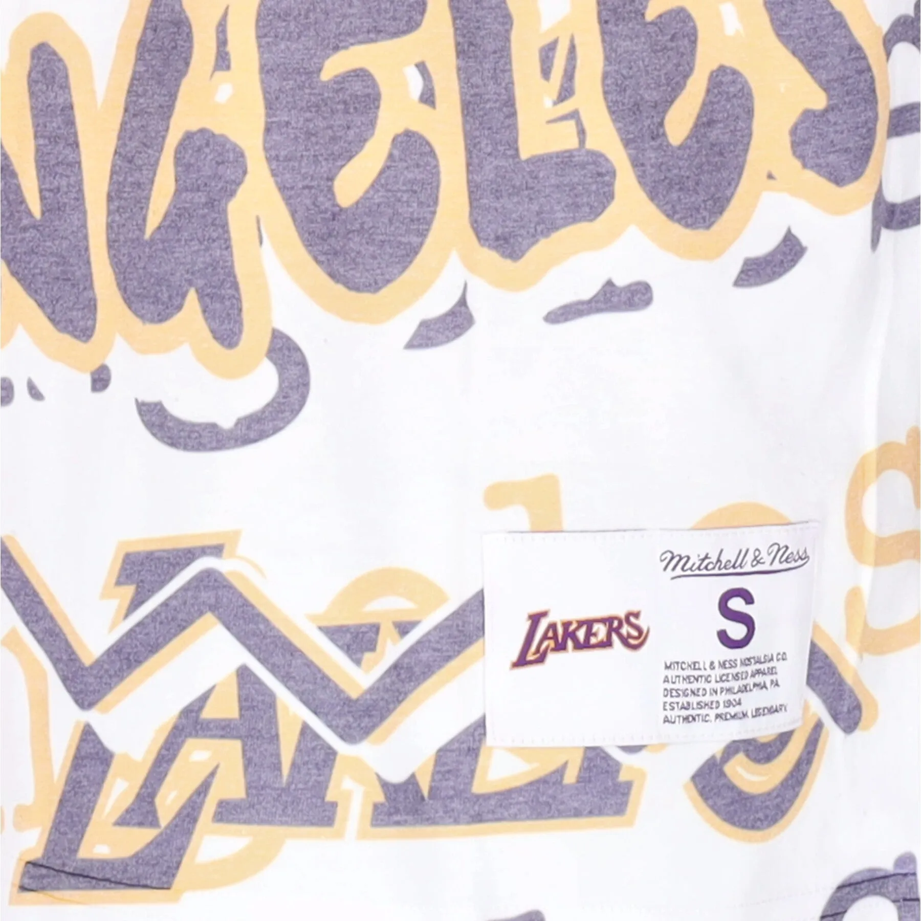 Maglietta Uomo Nba Jumbotron 2.0 Sublimated Tee Hardwood Classics Loslak White/original Team Colors