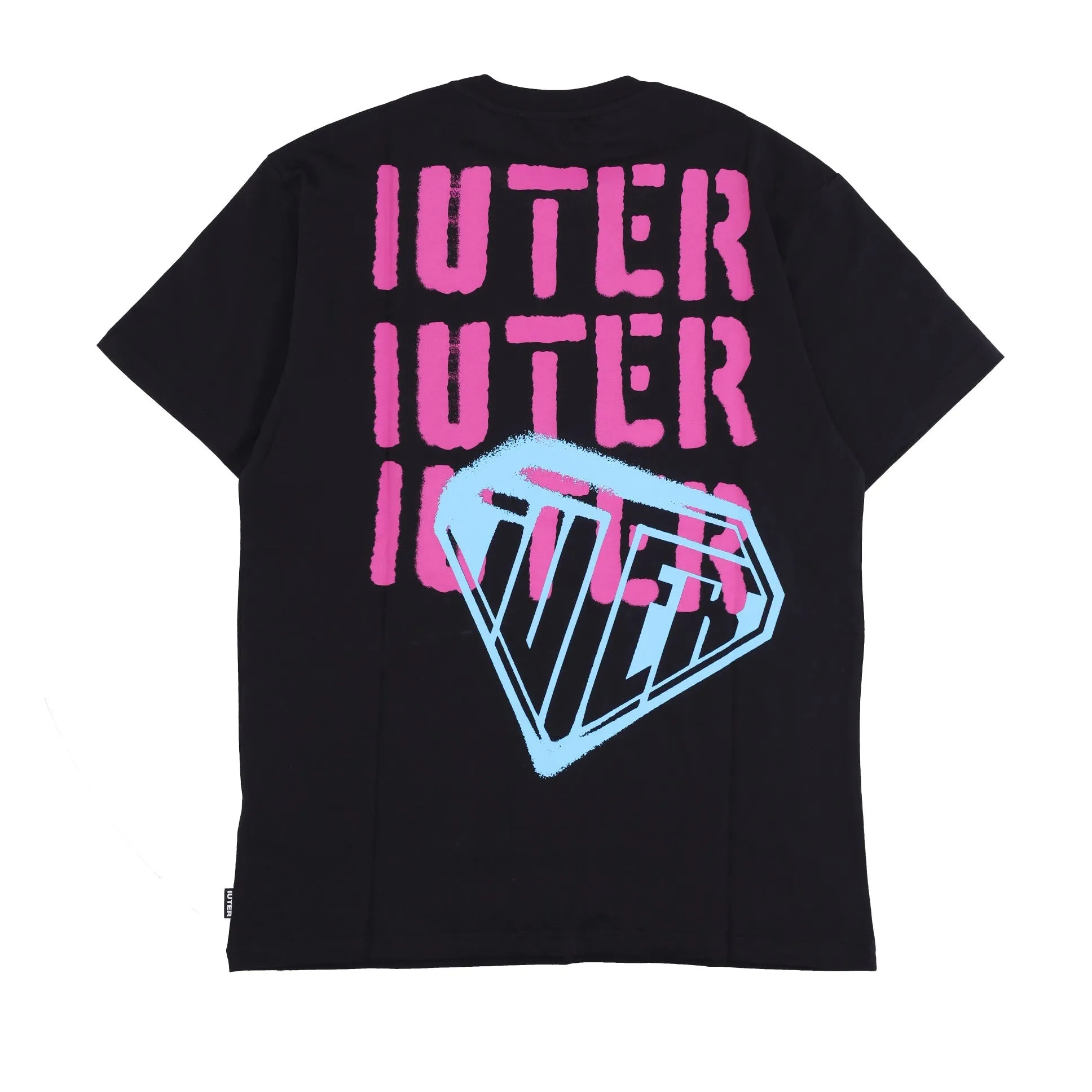 Maglietta Uomo Stencil Tee Black