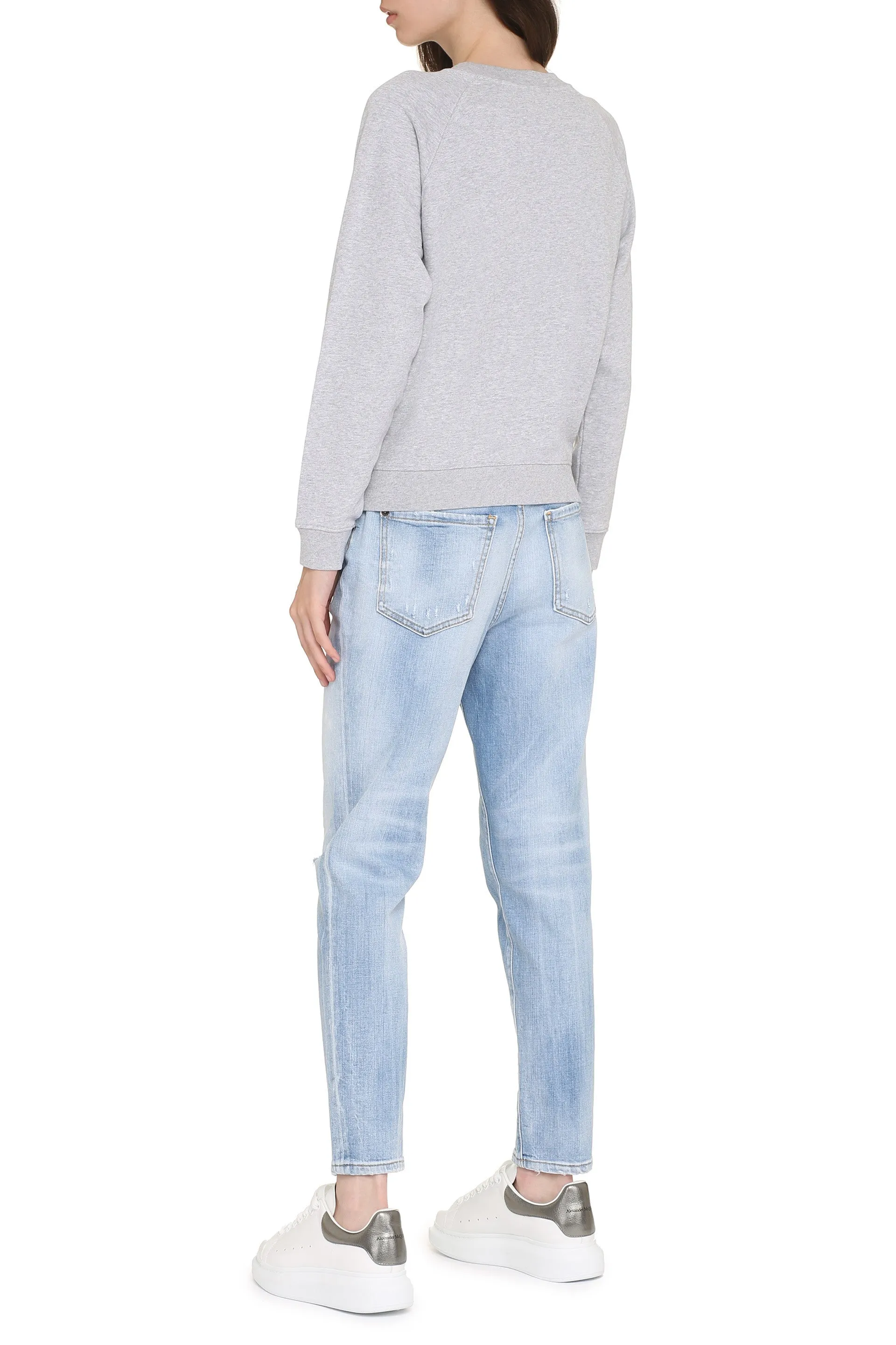 Maison Kitsuné Felpa in cotone con logo