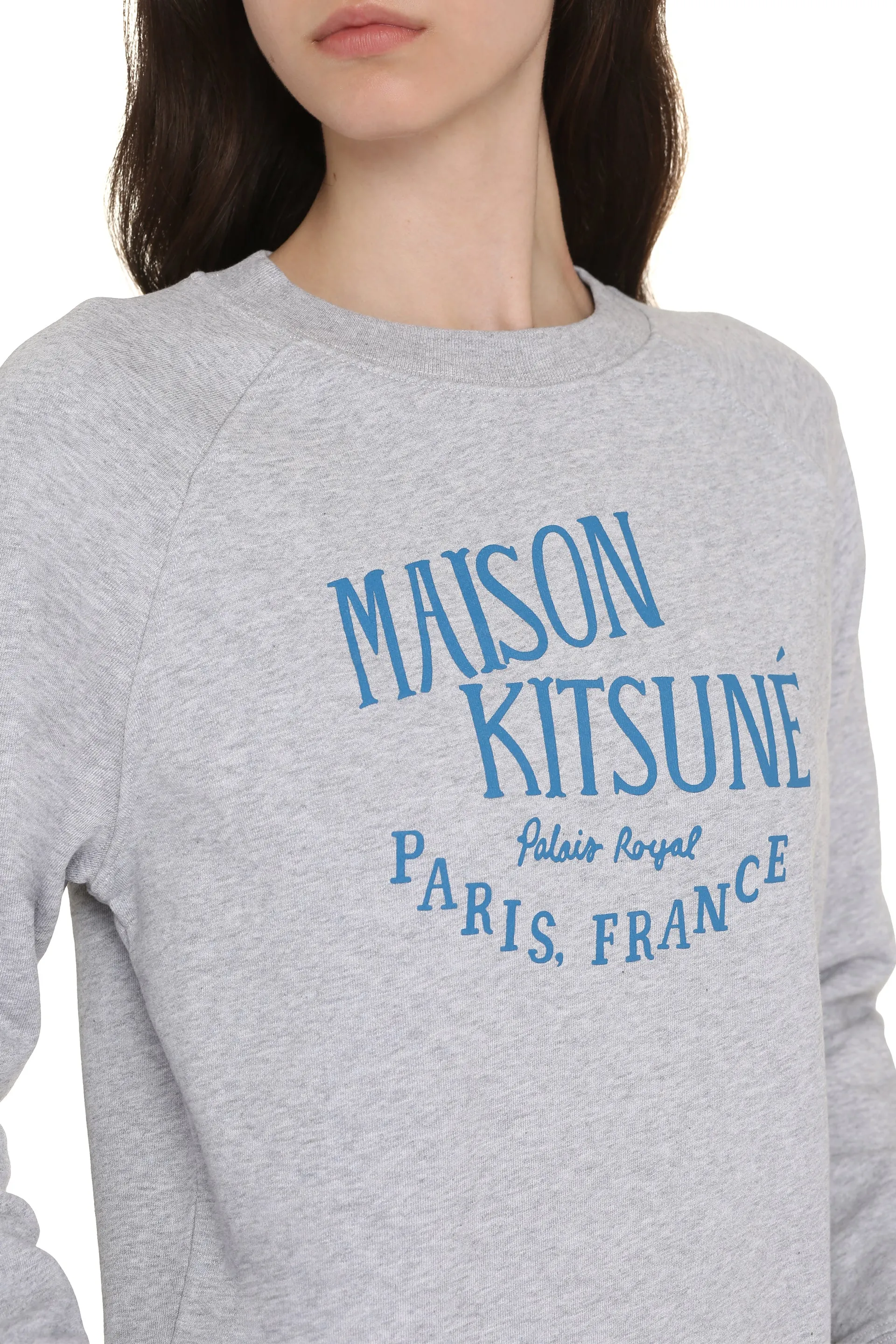 Maison Kitsuné Felpa in cotone con logo