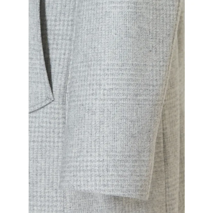 Mario Brigatti Cappotto invernale moderno in lana Grigio chiaro