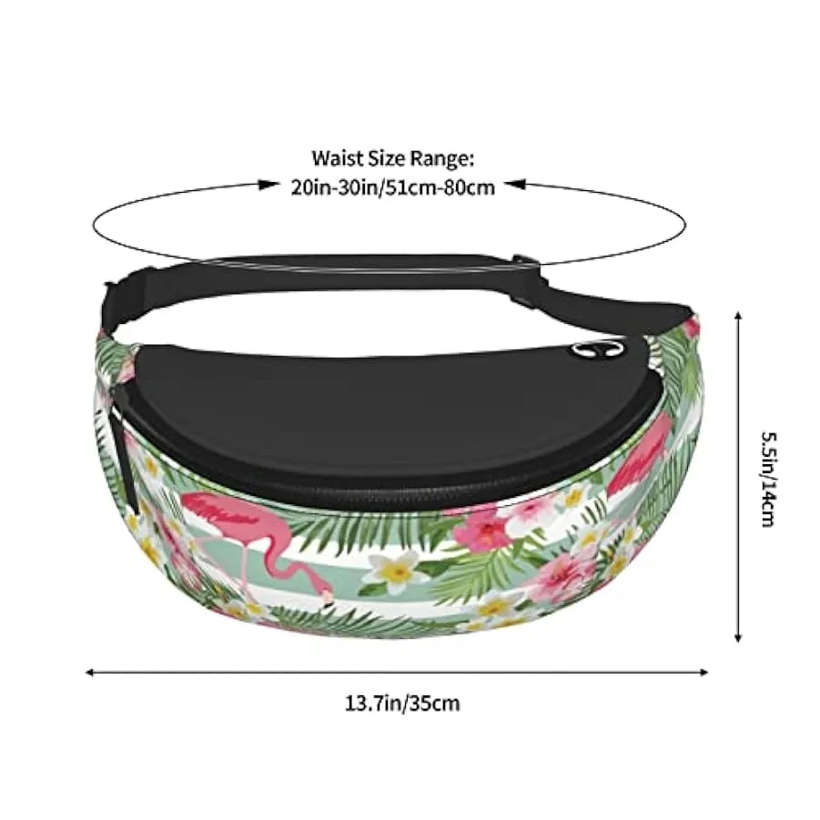 Marsupio da escursionismo Marsupio leggero con fenicottero tropicale floreale a tracolla 222917721