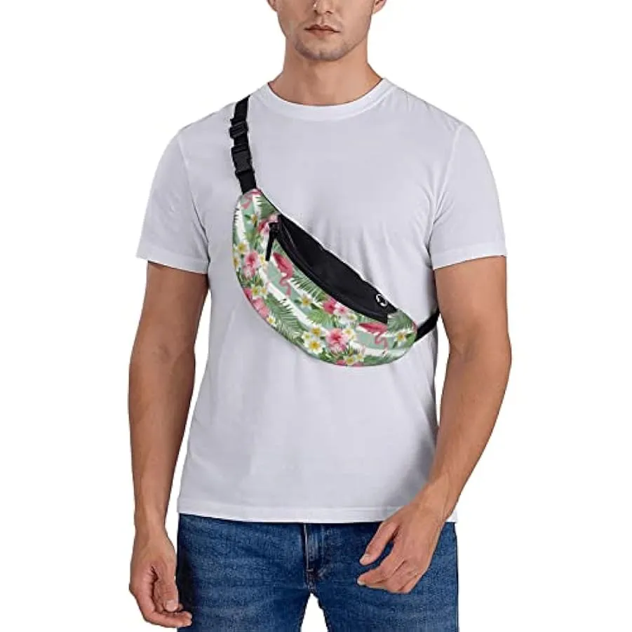 Marsupio da escursionismo Marsupio leggero con fenicottero tropicale floreale a tracolla 222917721
