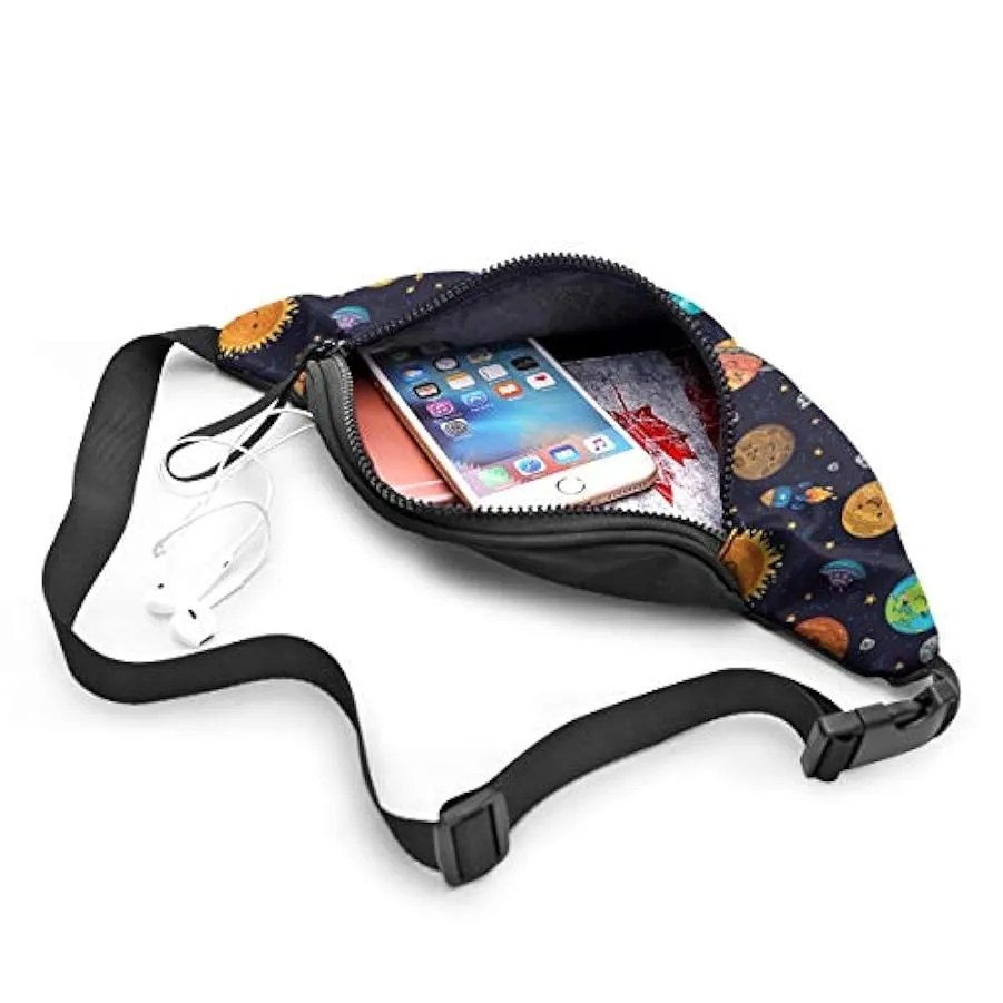 Marsupio per Uomo Donna,Sistema Solare Infantile Marsupio Marsupio con Cintura Tasca a Tracolla Regolabile Borsa a Tracolla Bors