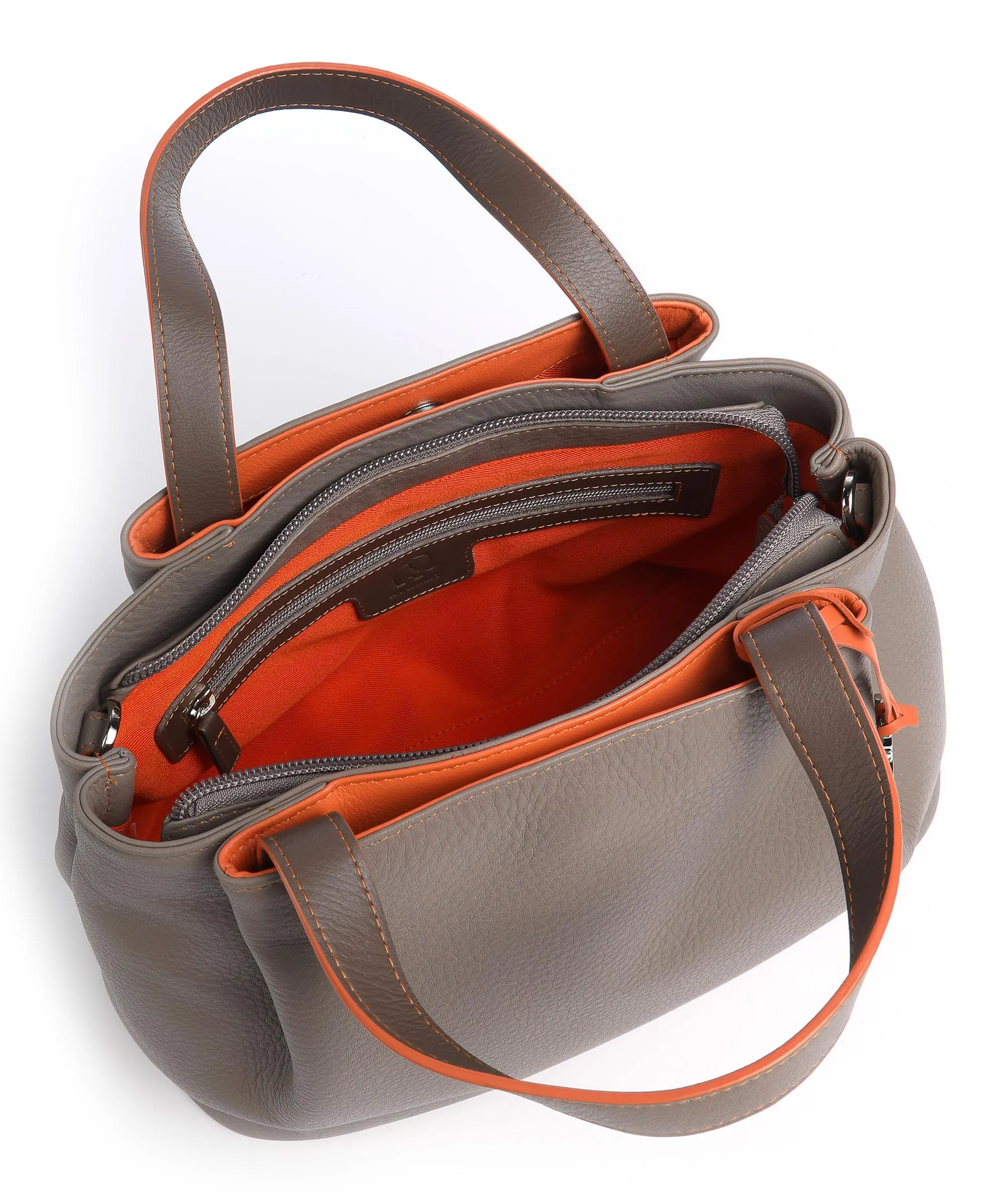  Mywalit Verona Borsa a mano nappa pelle grigio  