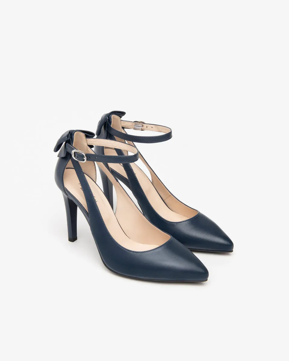 Nero Giardini E411072DE Décolleté donna in pelle blù