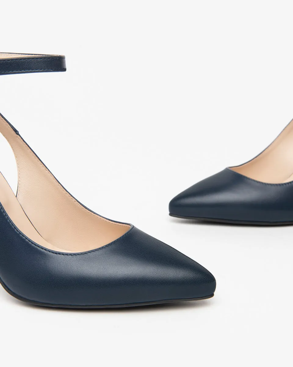 Nero Giardini E411072DE Décolleté donna in pelle blù