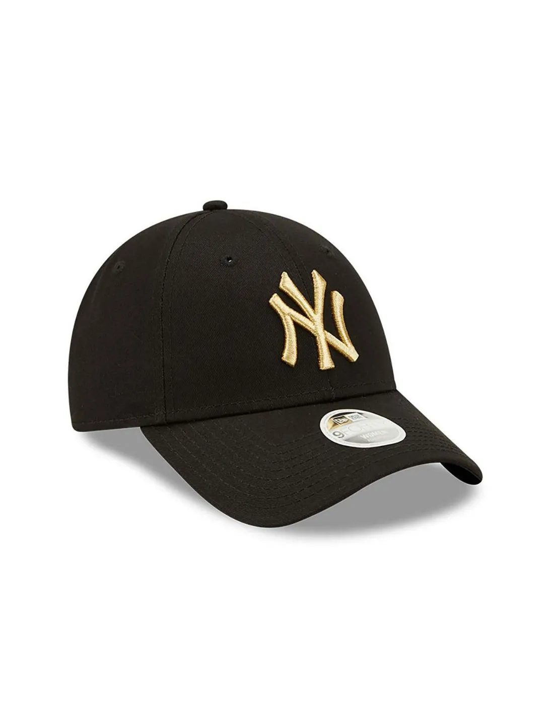 New Era 9Forty New York Yankees Cappellino nero con logo metallico