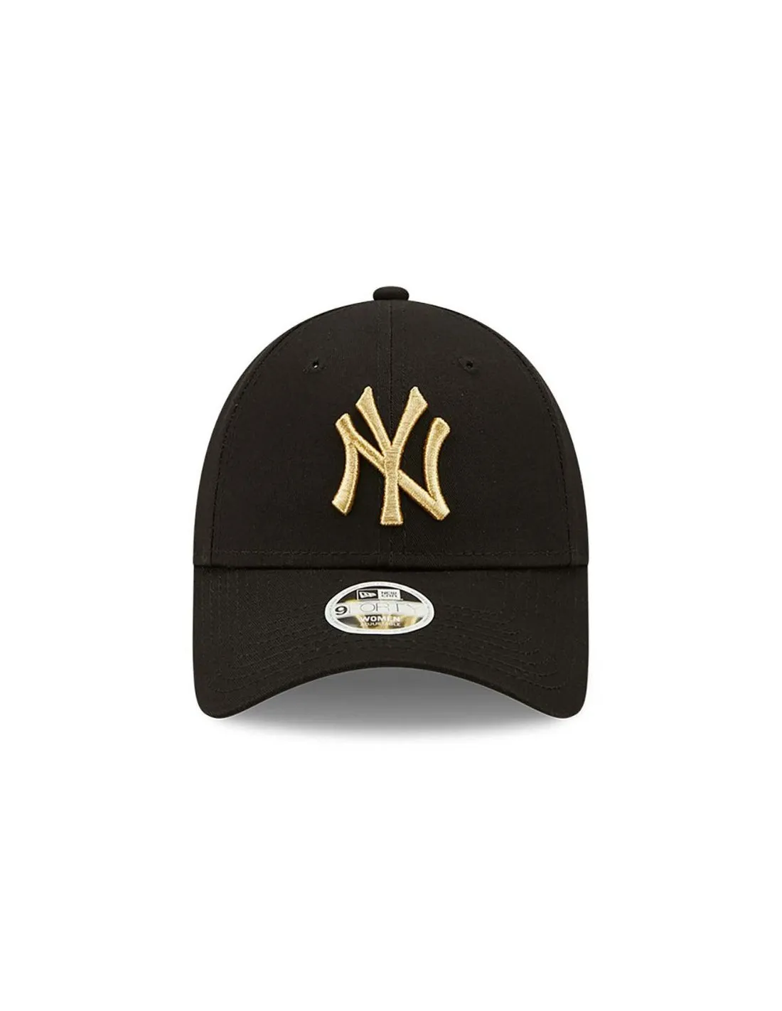 New Era 9Forty New York Yankees Cappellino nero con logo metallico