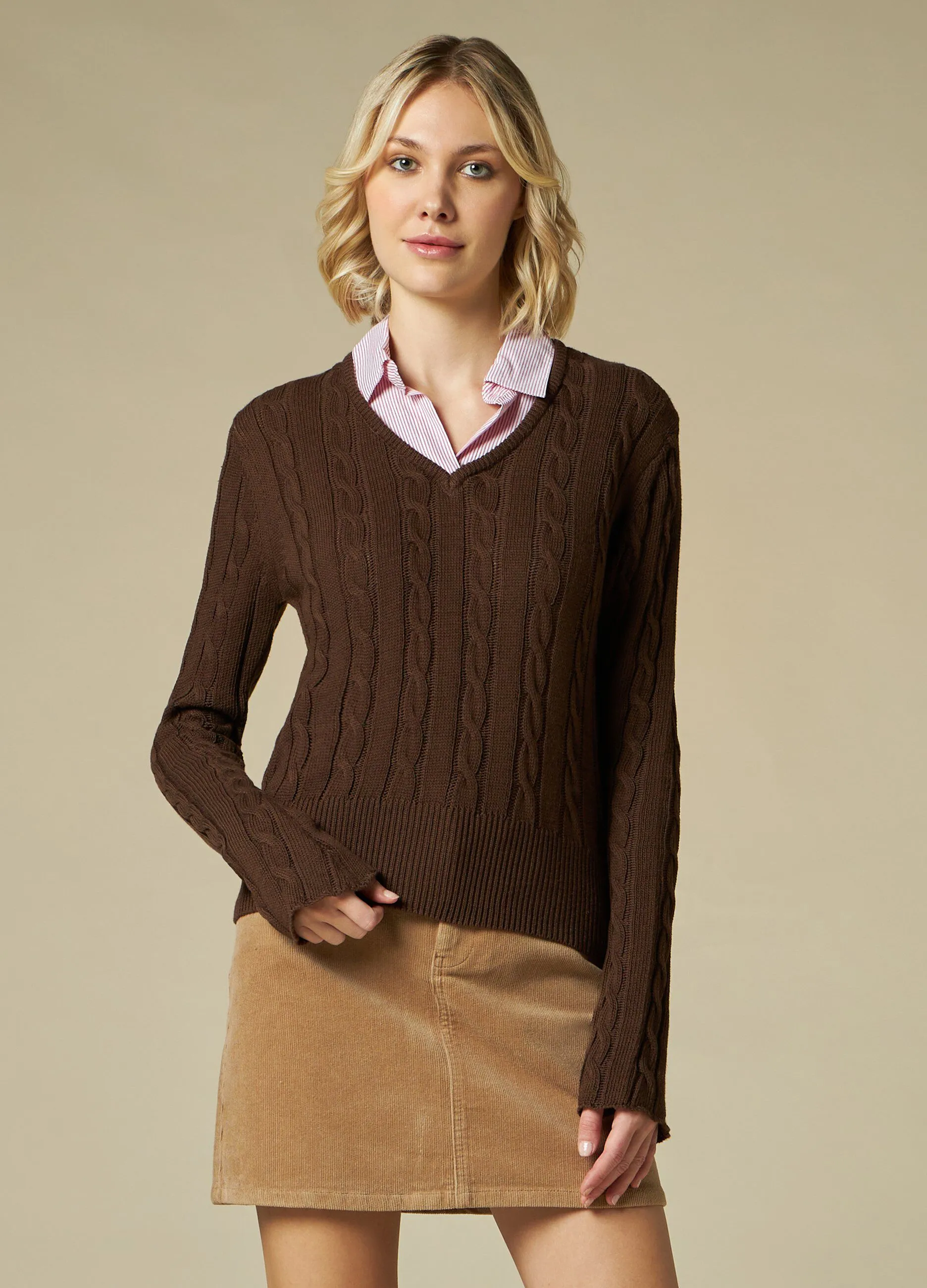 NICE & CHIC  Pullover con scollo a V donna
