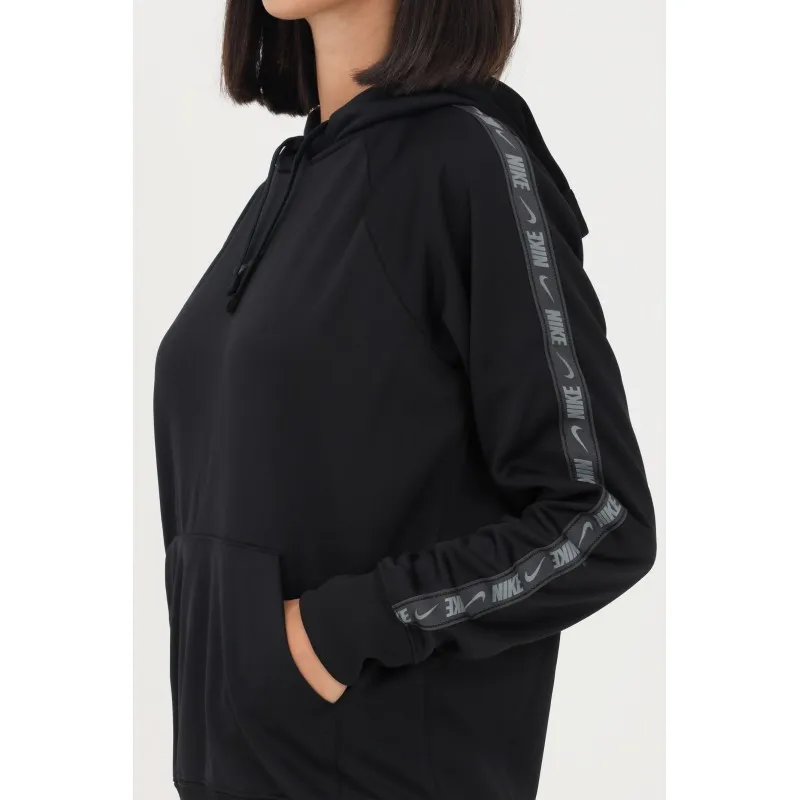 NIKE FELPA DONNA FELPA PULLOVER CON CAPPUCCIO COLORE NERO