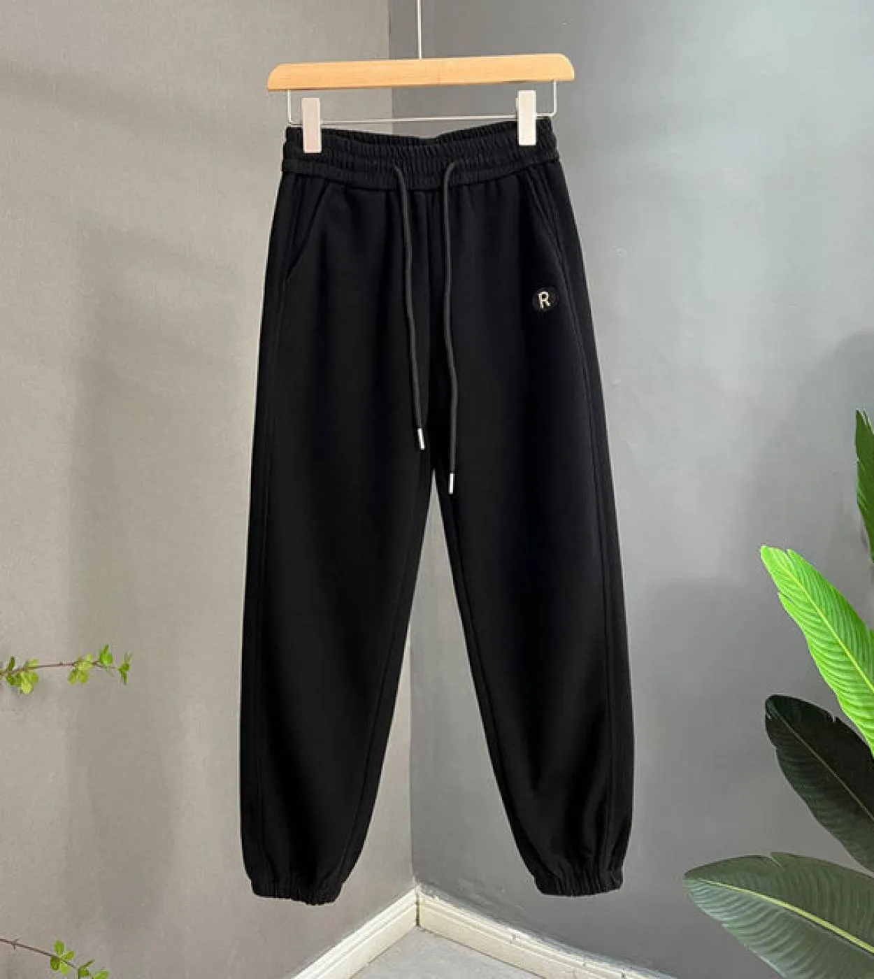 Nuovo arrivo 2022 primavera moda donna elastico in vita pantaloni larghi alla caviglia tutti abbinati pantaloni Harem casual tag