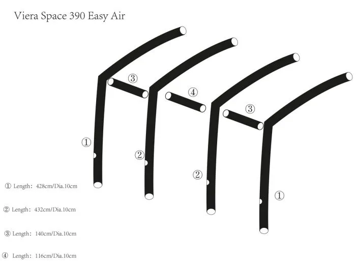 Obelink Viera Space Easy Air airtube principale centrale