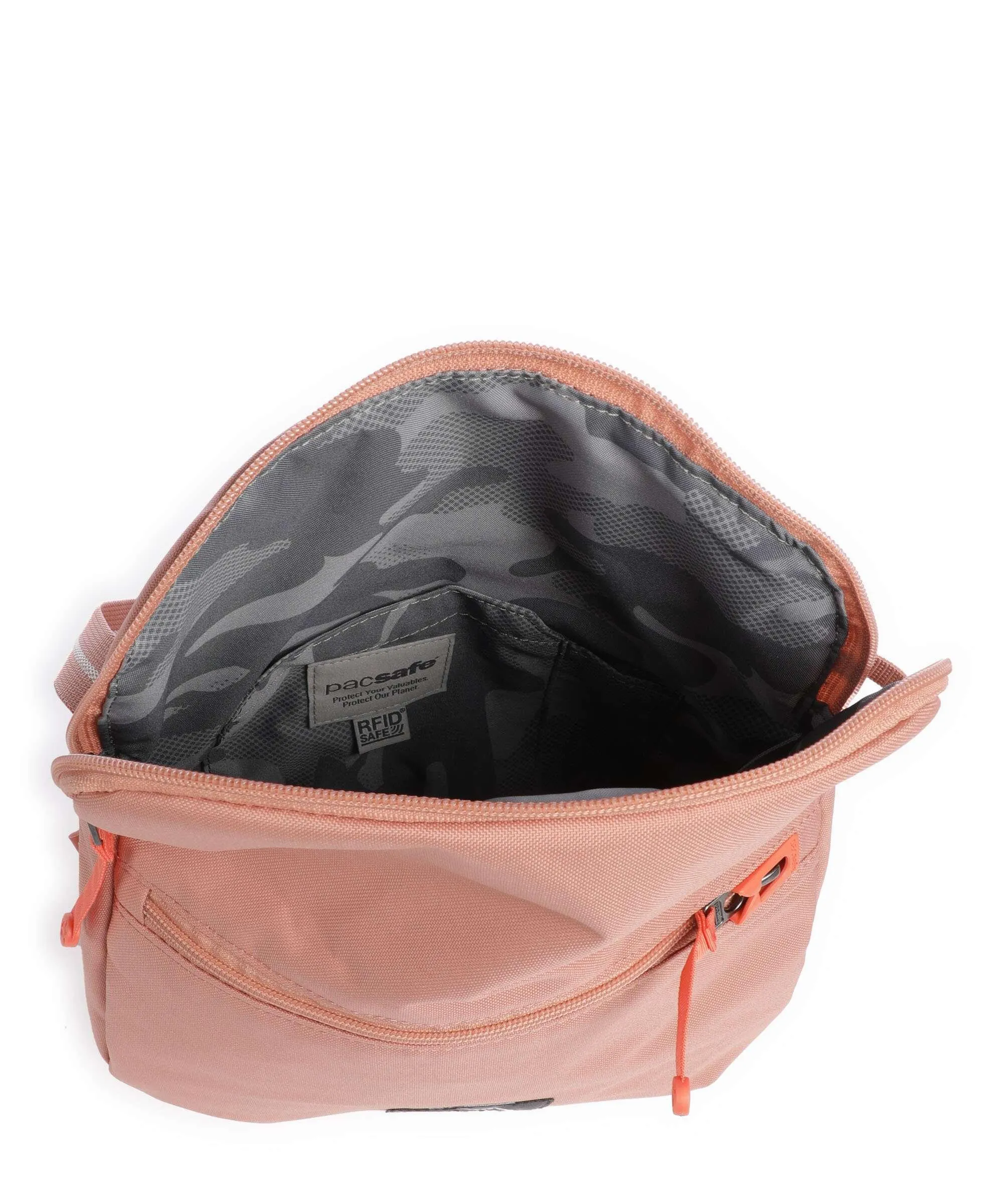  Pacsafe Go Saddle Borsa a tracolla poliestere riciclato rosa  