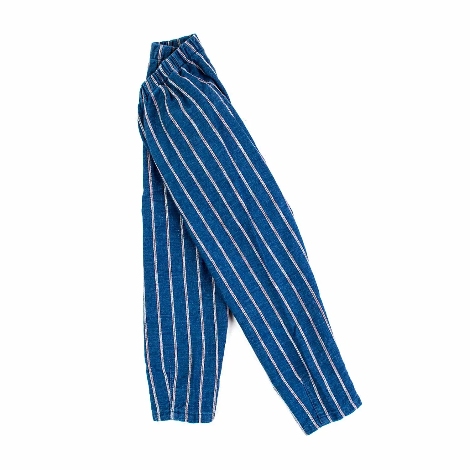 Pantalone Blu A Righe Bambina