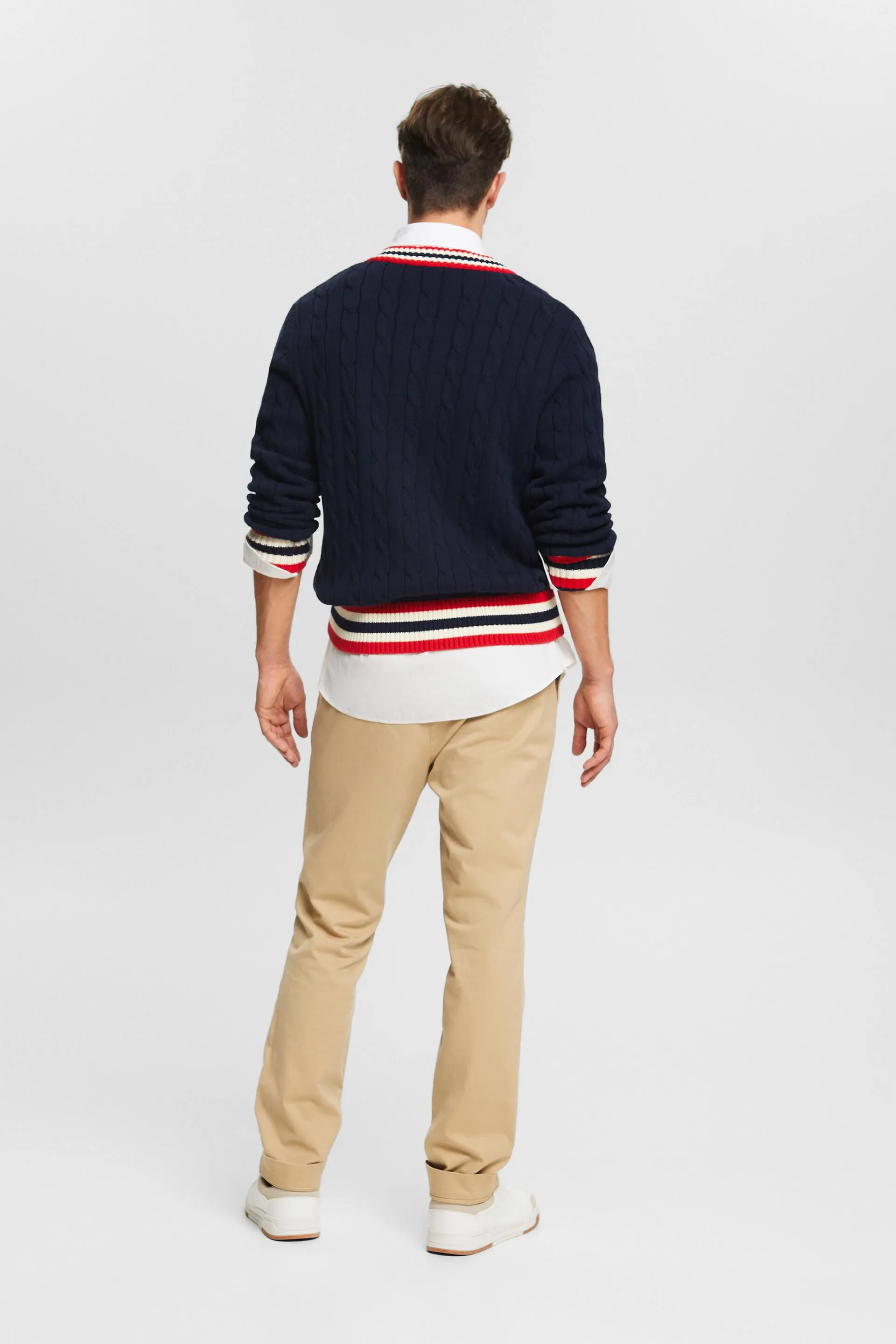 Pantaloni chino con gamba slim