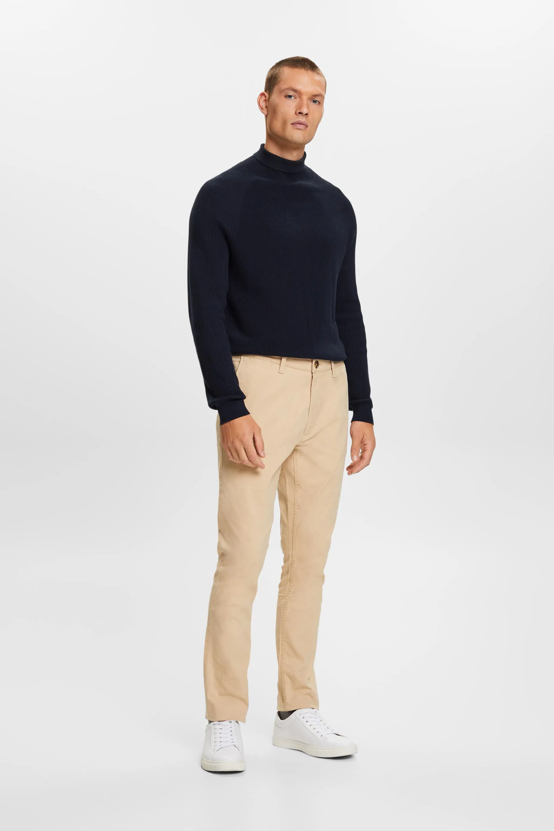 Pantaloni chino, cotone con stretch