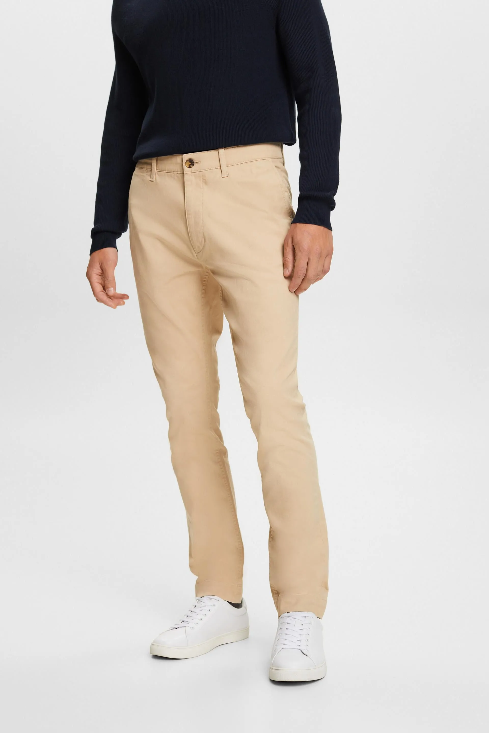 Pantaloni chino, cotone con stretch