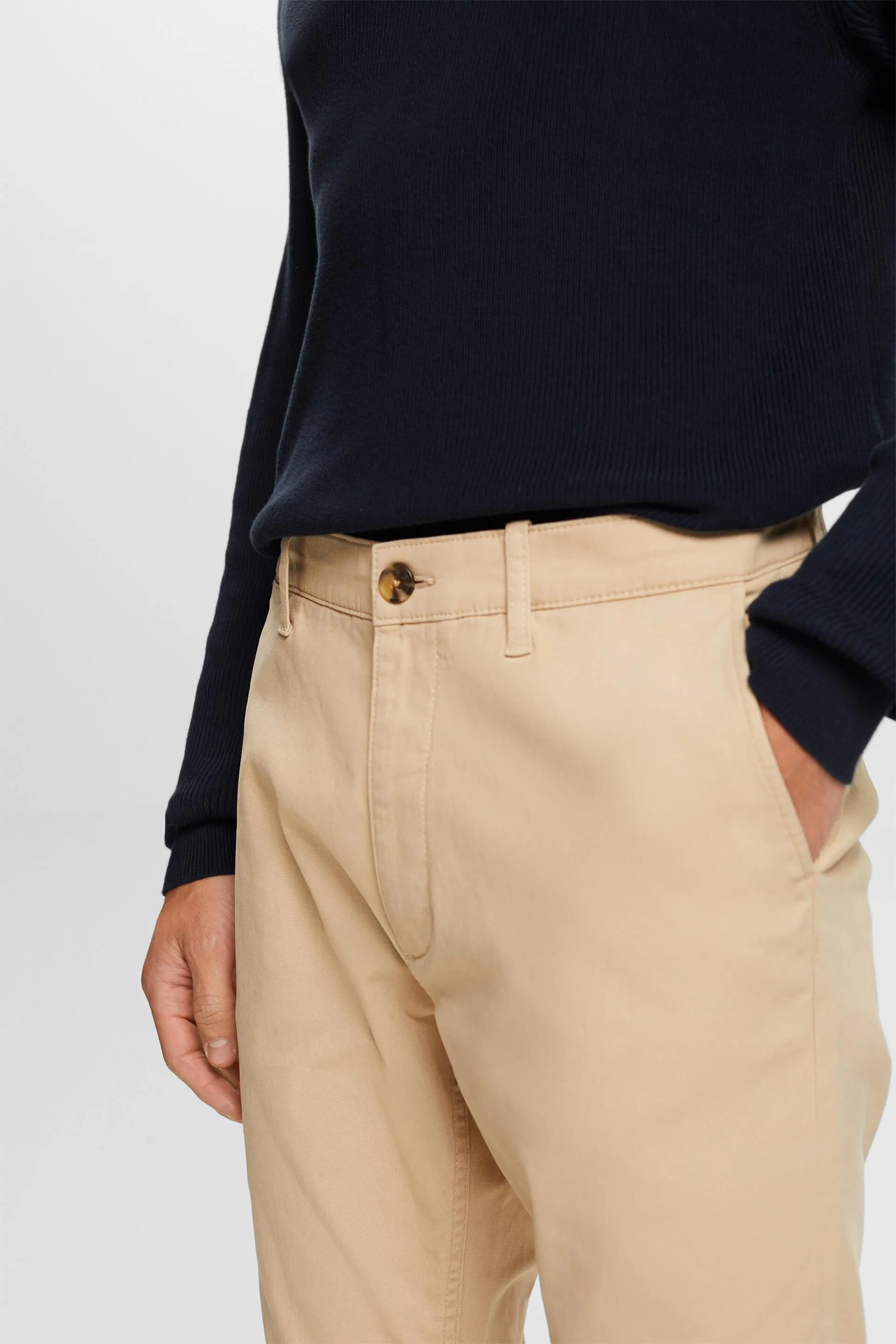 Pantaloni chino, cotone con stretch
