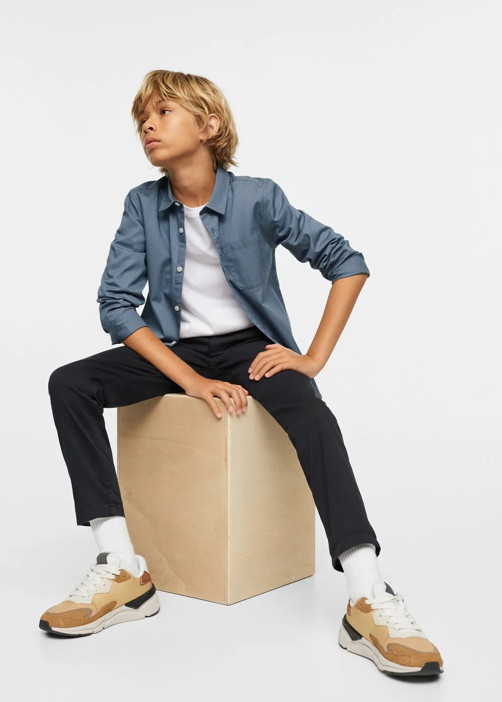 Pantaloni chino cotone