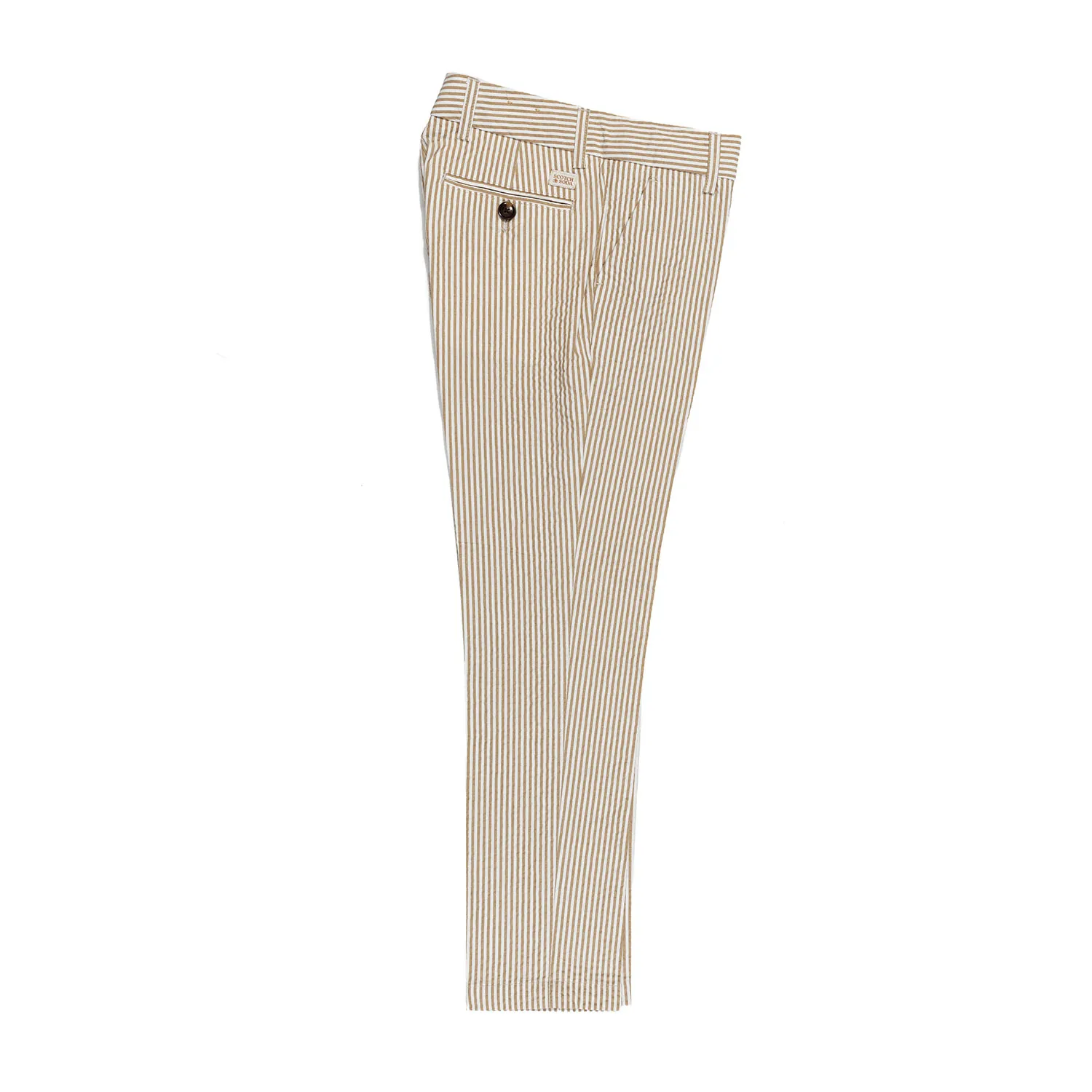 Pantaloni Chino In Seersucker
