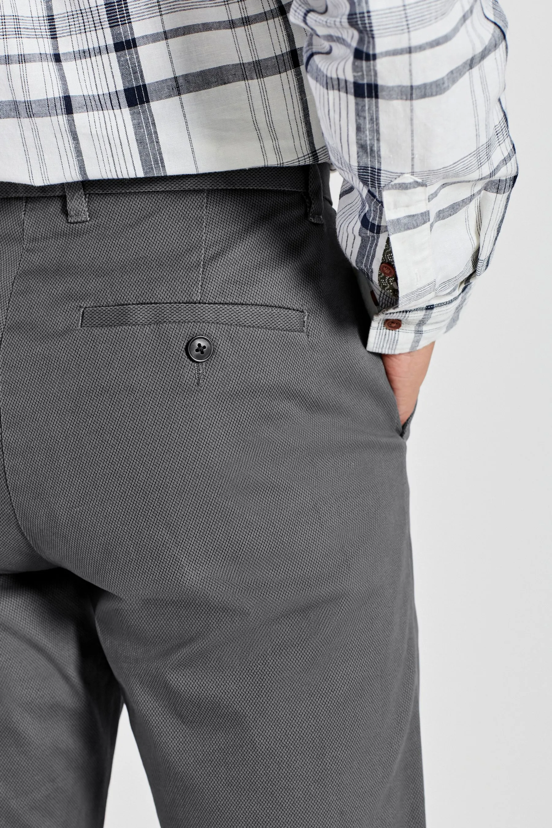 Pantaloni chino morbidi elasticizzati stampati