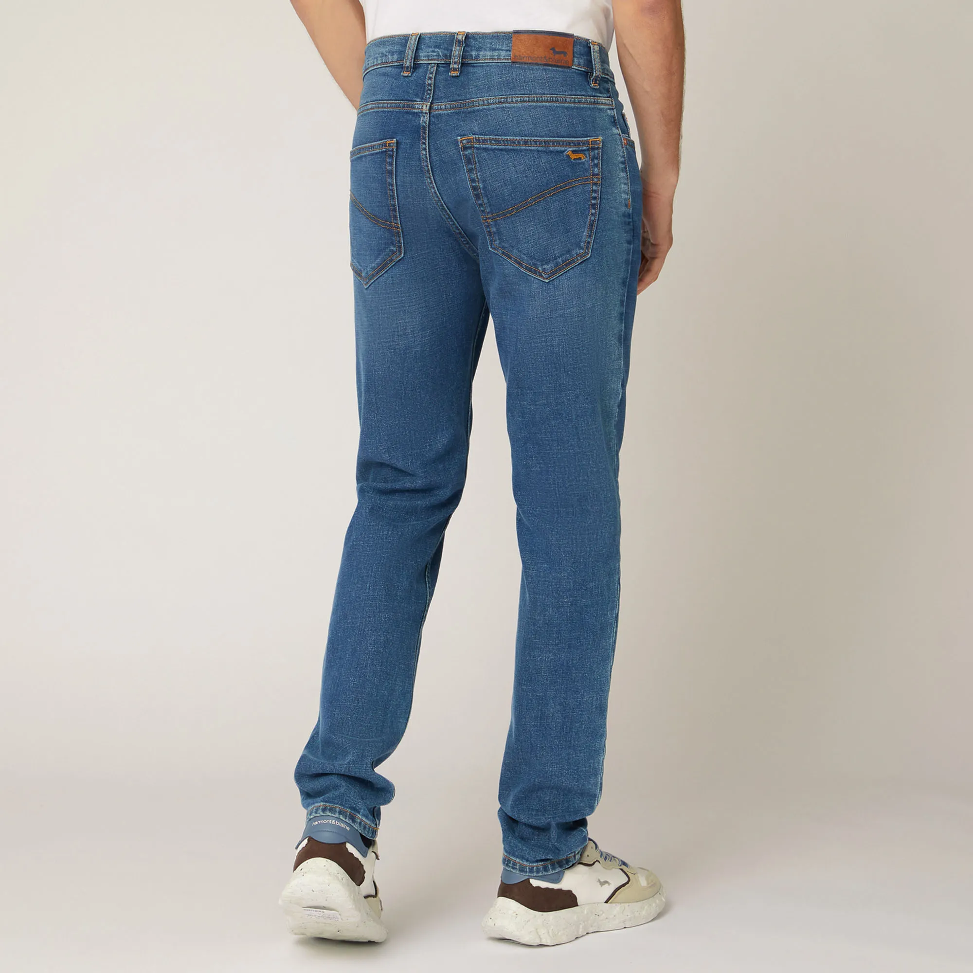Pantaloni Narrow Fit In Denim