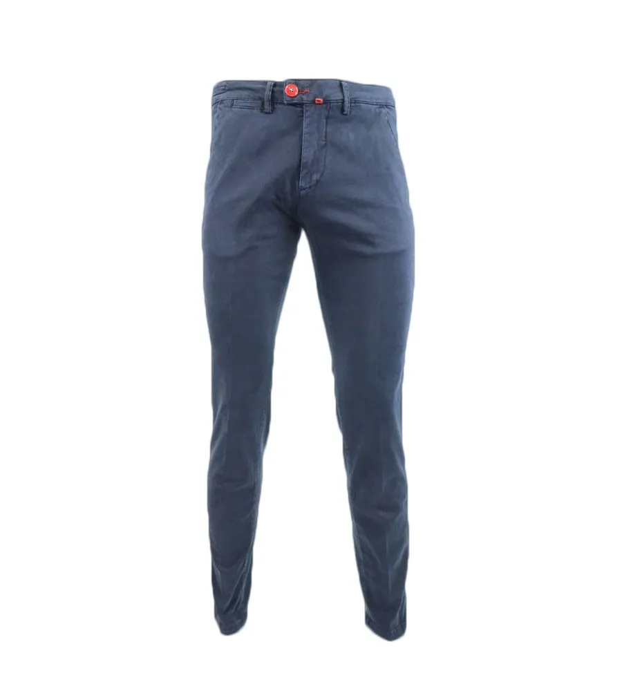 Pantaloni Uomo Baronio Blu - W1780-CHINO