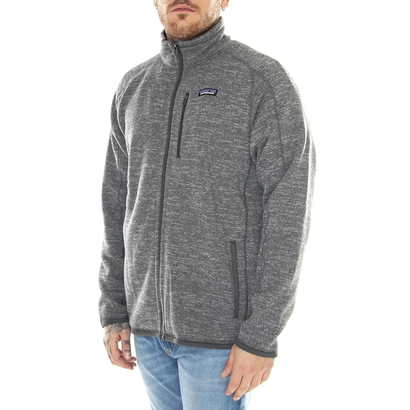Patagonia M's Better Sweater Jkt Black - Giacca Invernale Uomo Grigia    